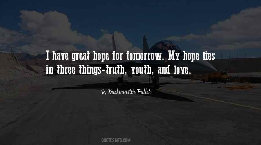 For Tomorrow Quotes #1415283