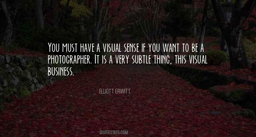 Quotes About Visual Sense #902268
