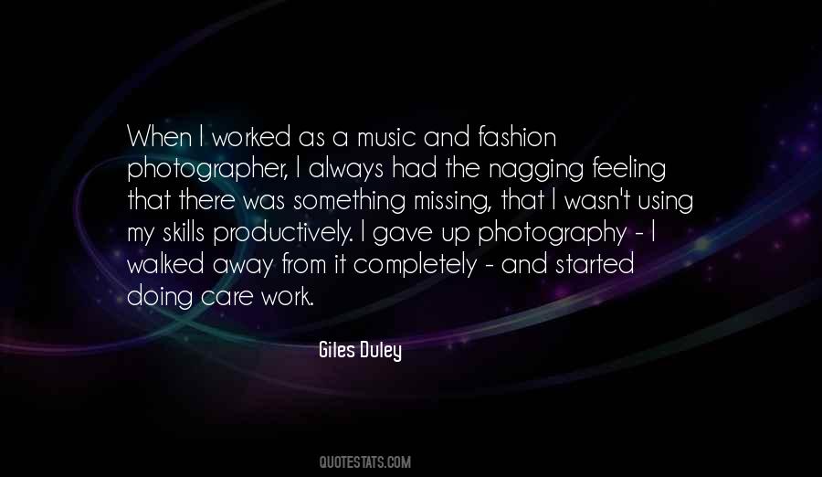 Quotes About Missing Work #138803