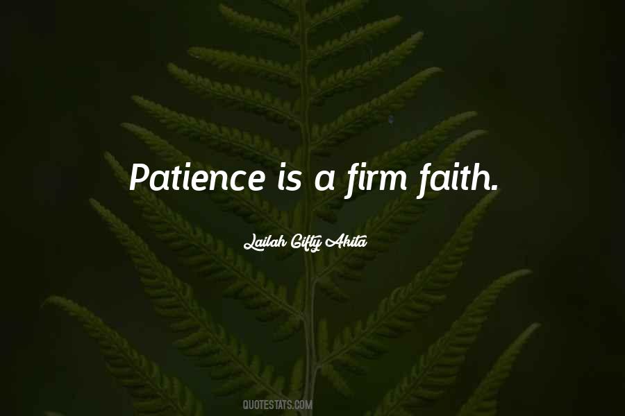 Faith Patience Quotes #142398