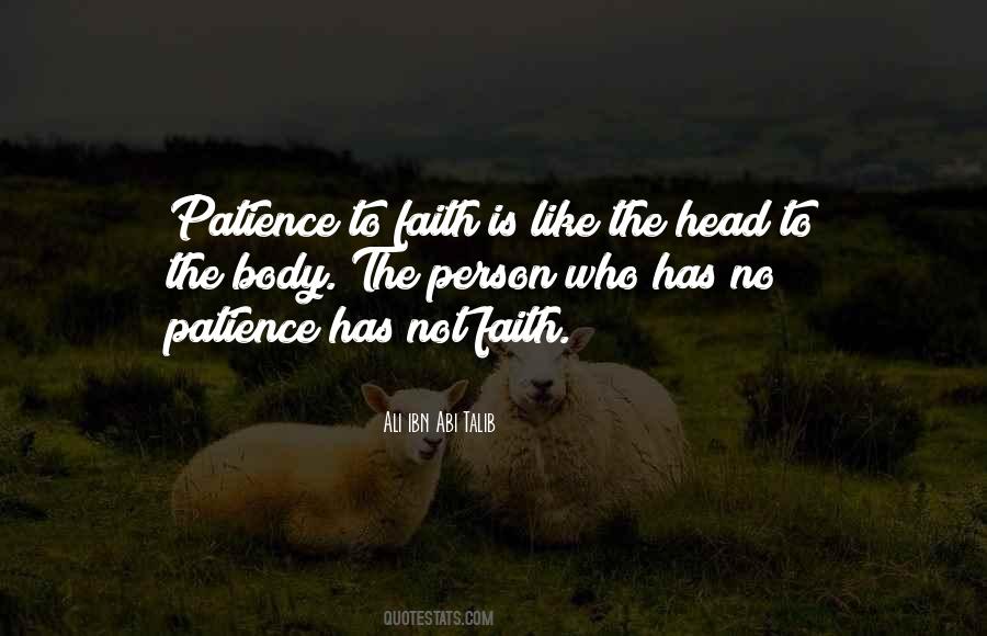 Faith Patience Quotes #219642