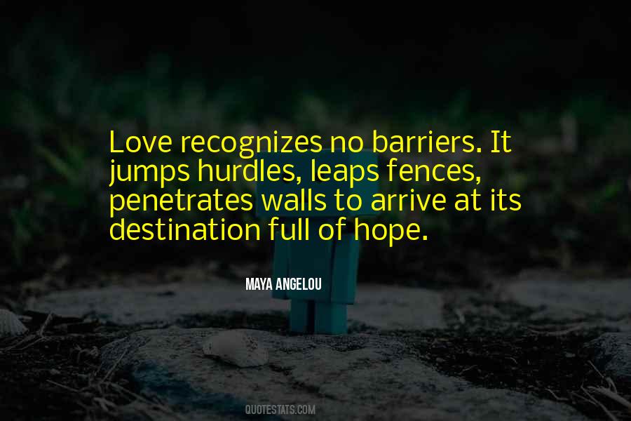 Love Recognizes No Barriers Quotes #1200034