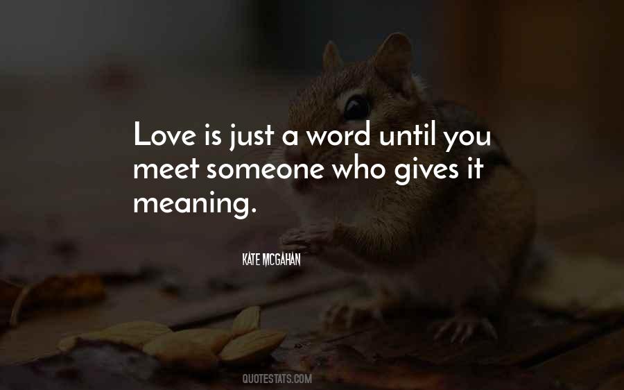 Love Word Quotes #296614