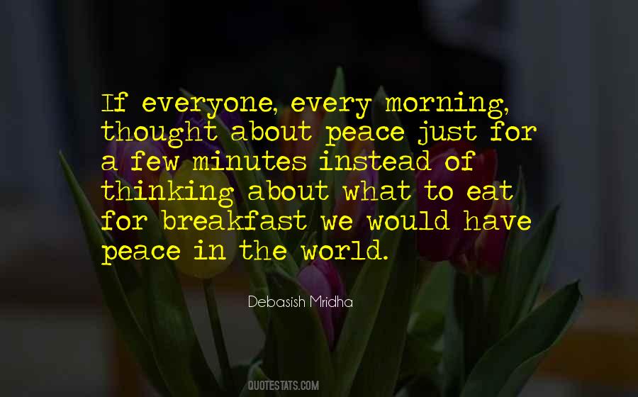 Morning Peace Quotes #1787346