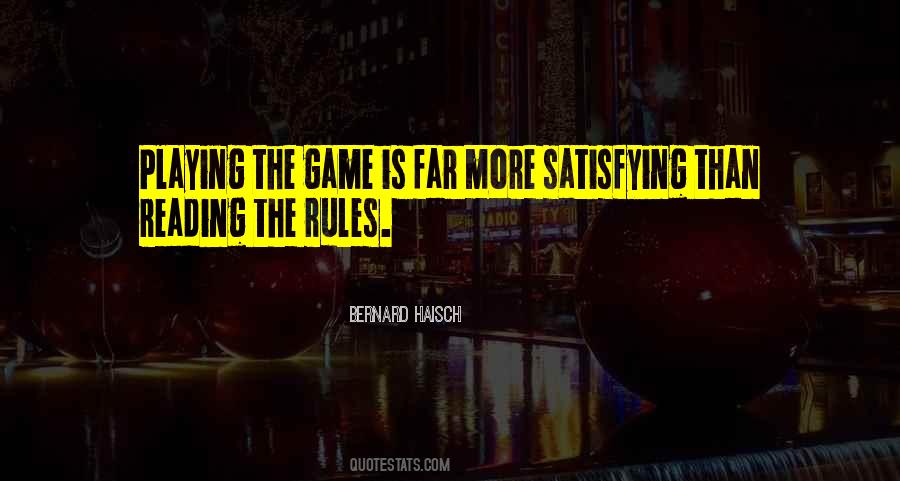 Game Rules Quotes #1834512