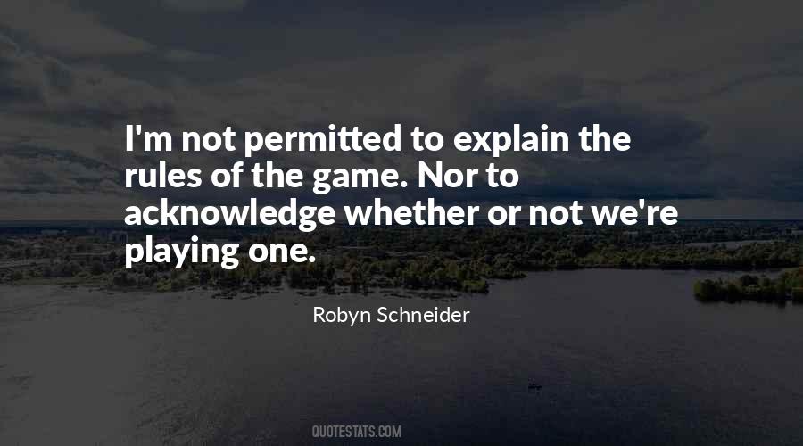 Game Rules Quotes #705747