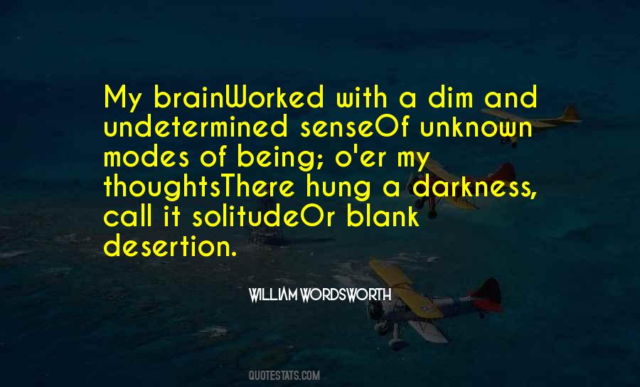 Unknown Thoughts Quotes #22465