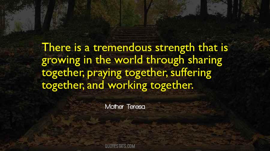 Suffering Is Strength Quotes #1026574