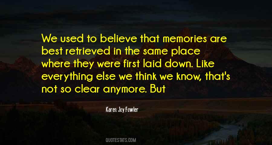 First Memories Quotes #1655750