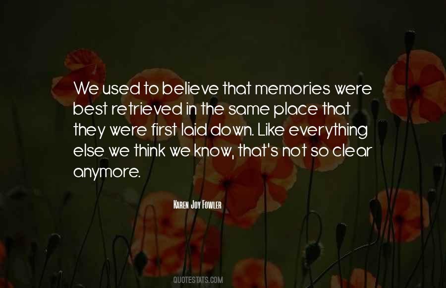 First Memories Quotes #788471