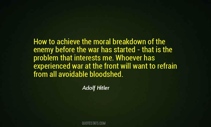 Hitler War Quotes #1055272