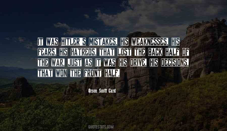 Hitler War Quotes #962363