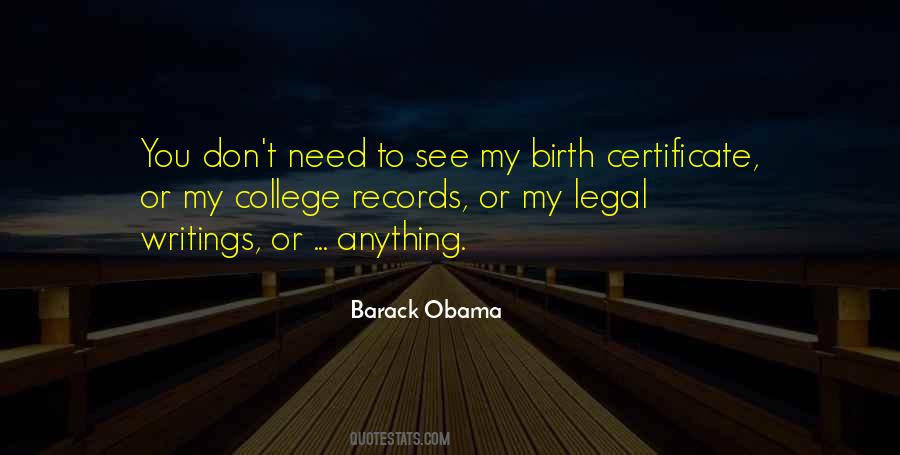 Birth Records Quotes #1809722