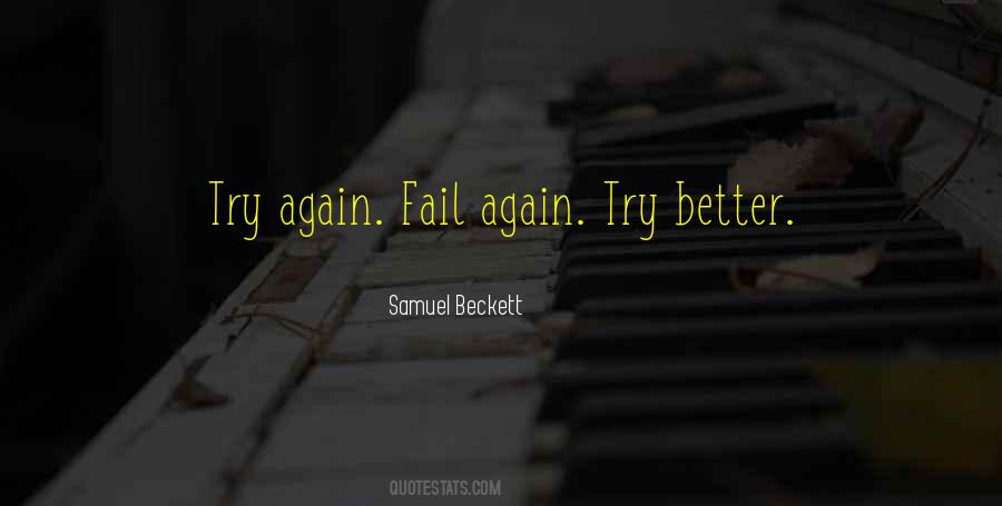 If You Fail Try Again Quotes #1674862