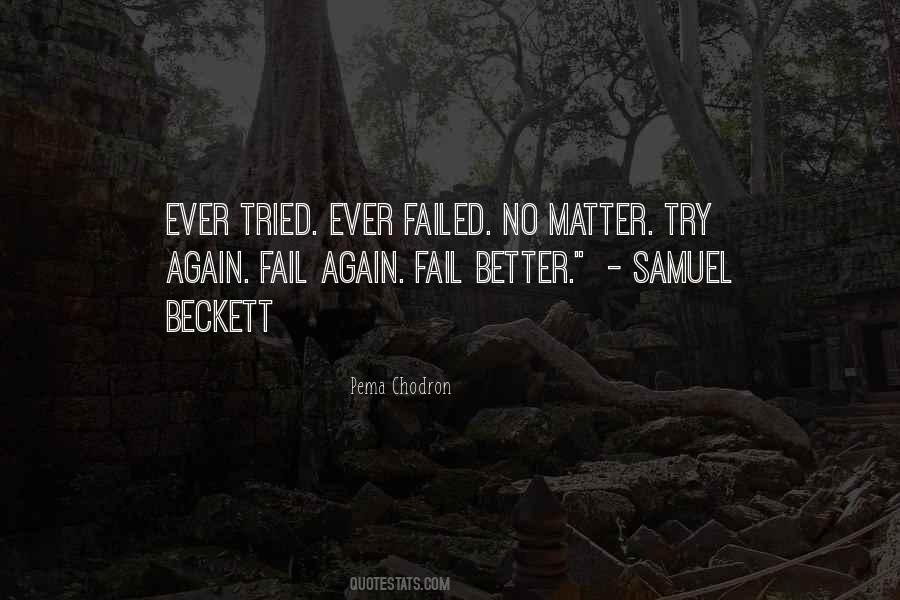 If You Fail Try Again Quotes #903725