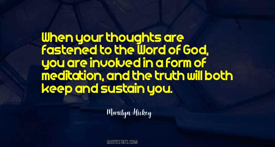 Thoughts Of God Quotes #1352993