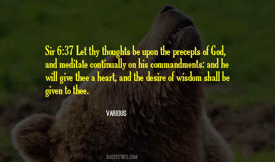 Thoughts Of God Quotes #1571485