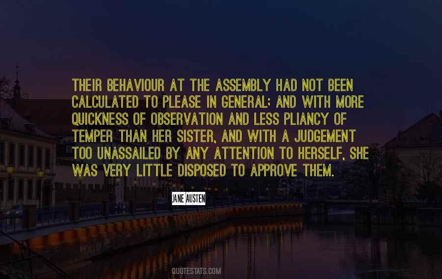 Less Judgement Quotes #1024193
