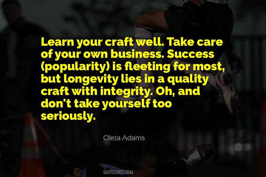 Quotes About Your Craft #1113223