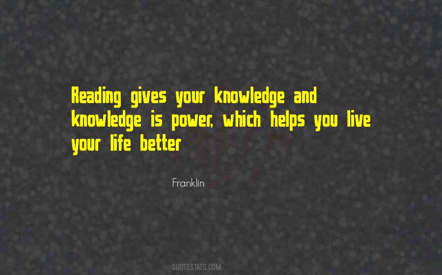 Knowledge Reading Quotes #970167