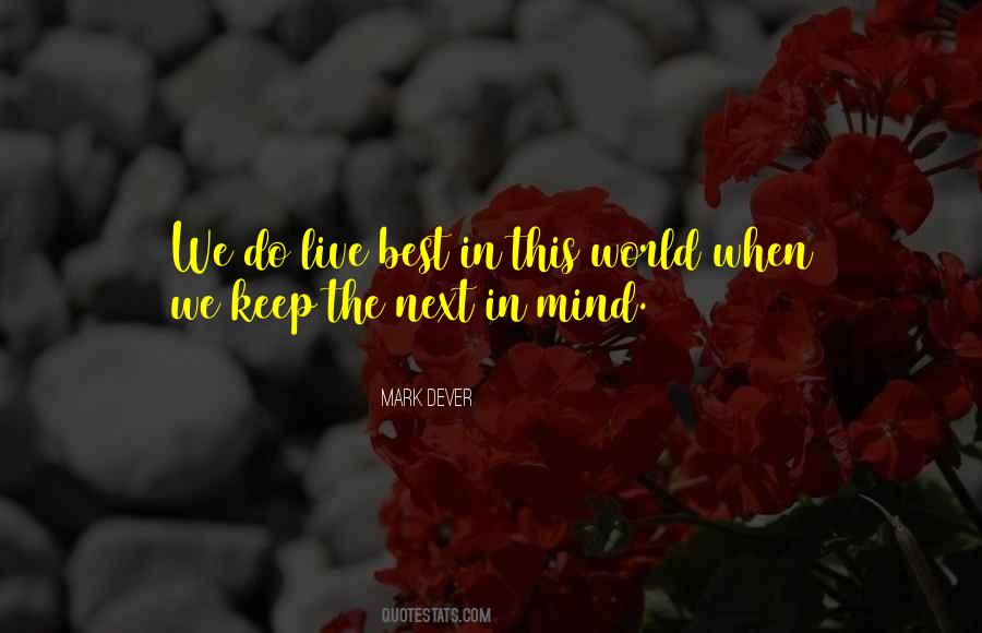 Live The World Quotes #42359