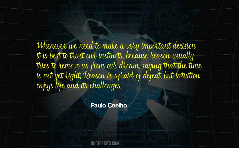 Time To Make A Decision Quotes #1025630