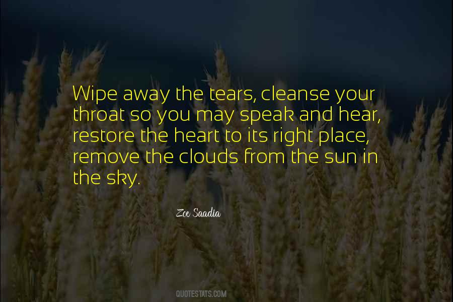 Wipe Away Tears Quotes #1633999