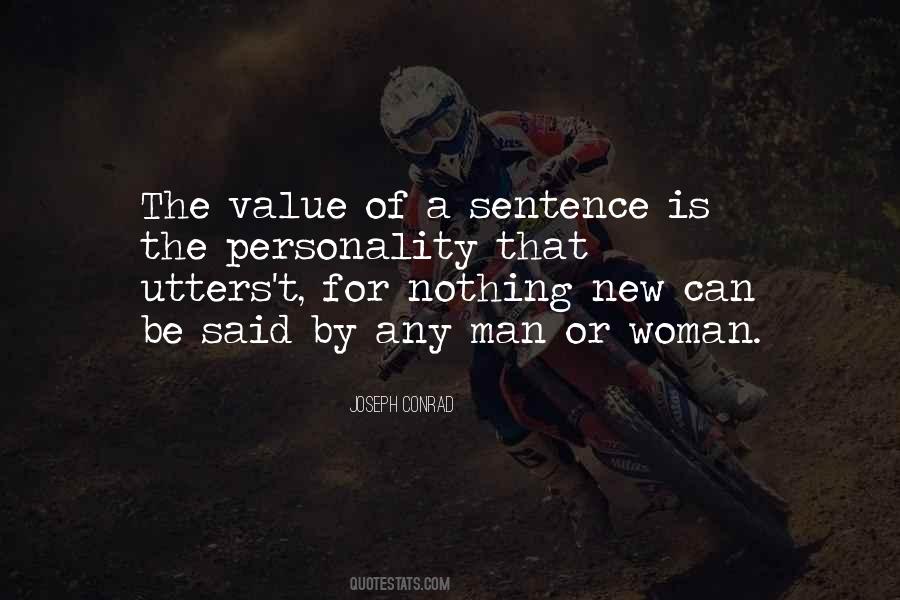 Be A Man Of Value Quotes #1790357