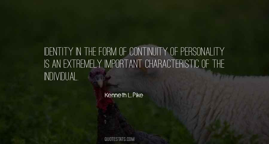Quotes About Personality Identity #554007