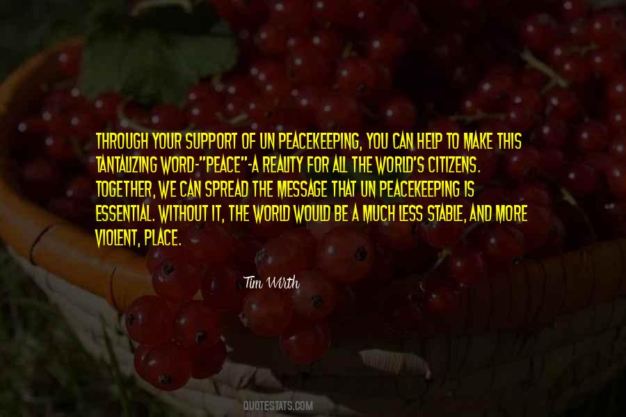 Word Peace Quotes #652376