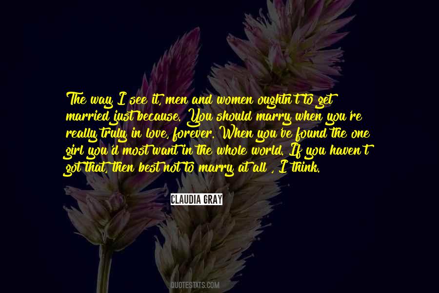 I Married You Because Quotes #415494