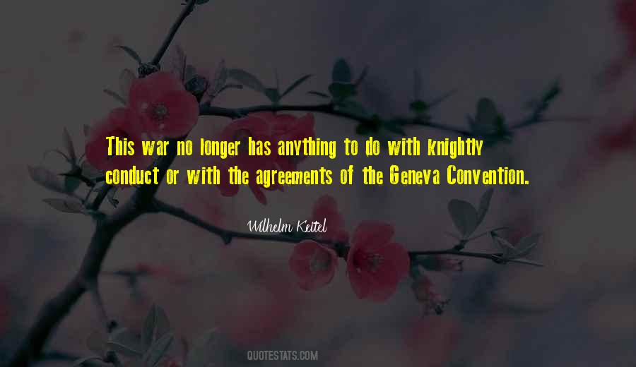 Quotes About The Geneva Convention #19168