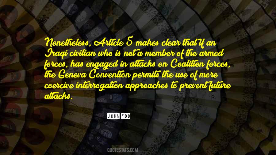 Quotes About The Geneva Convention #864320