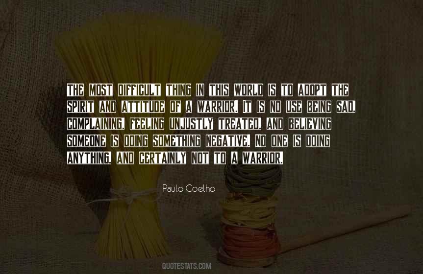 Feeling Negative Quotes #330862