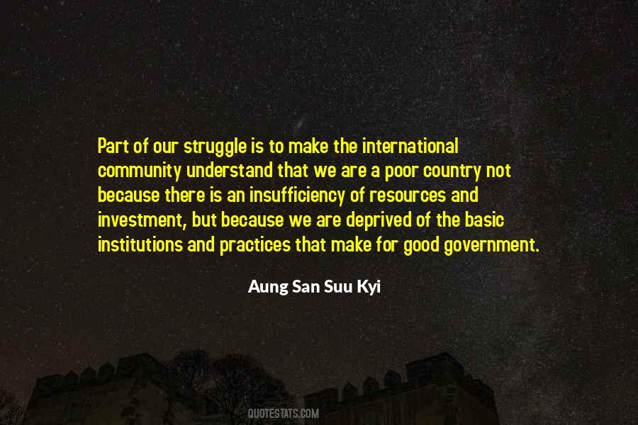 Poor Struggle Quotes #1591886