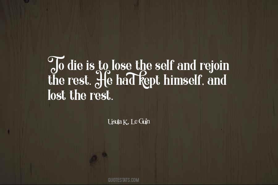 Quotes About Lost Self #1769955