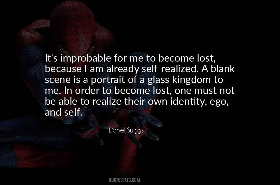 Quotes About Lost Self #559905