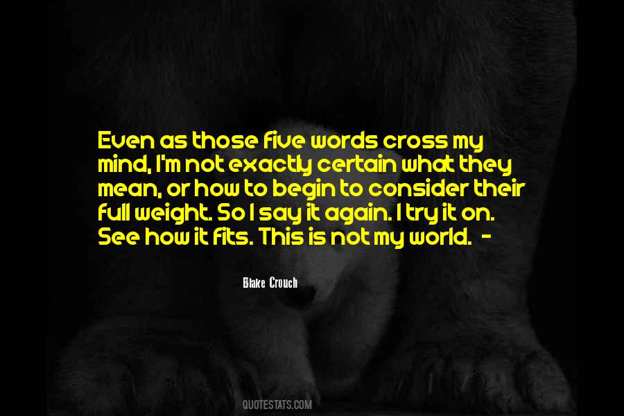 What Words Mean Quotes #561790