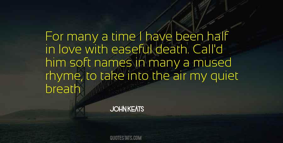 Keats Love Quotes #227897