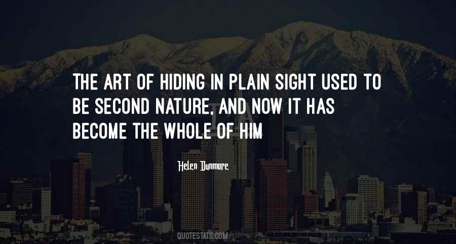 Hiding The Past Quotes #69900