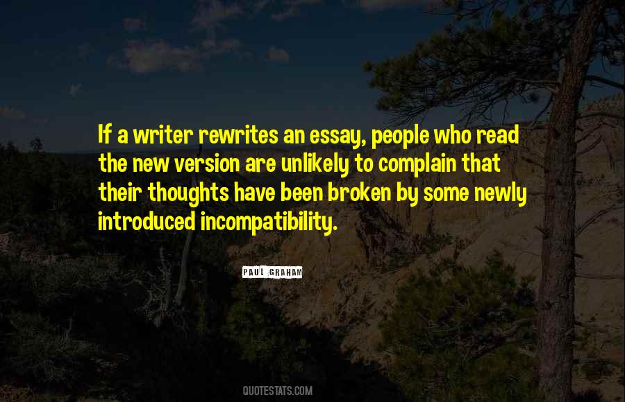 Broken Writer Quotes #1457815