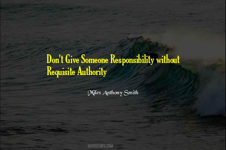 Give Up Responsibility Quotes #1091192