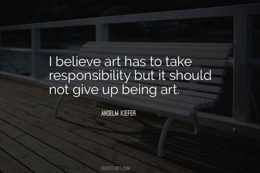 Give Up Responsibility Quotes #214439