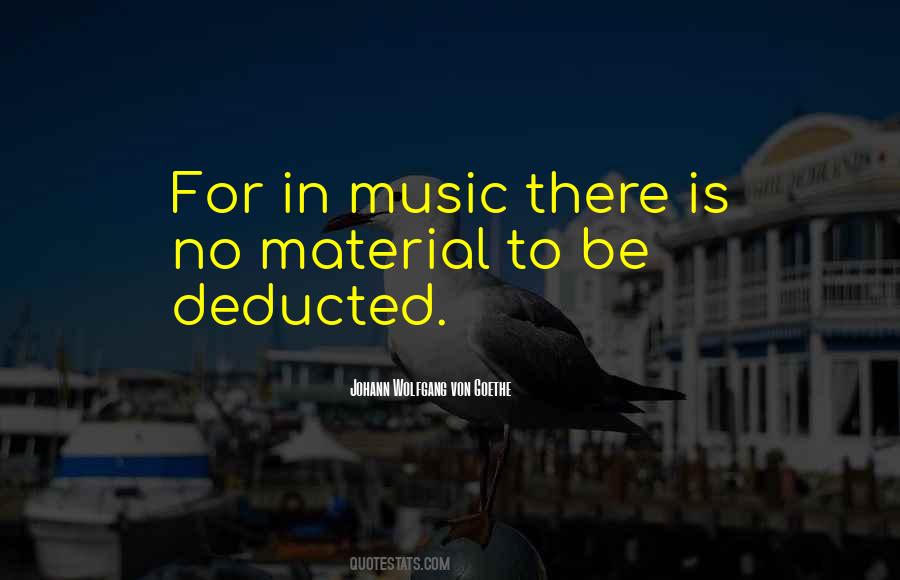 Quotes About Goethe Music #1094612