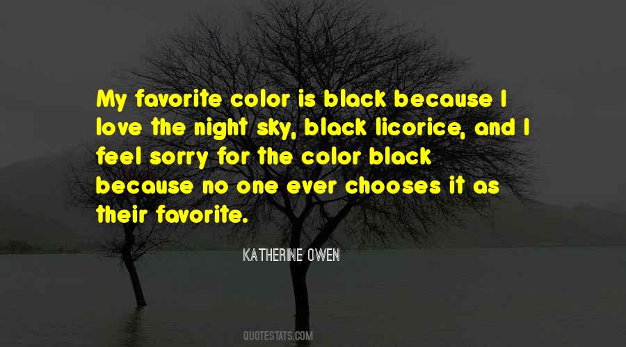 Favorite Color Is Black Quotes #495074