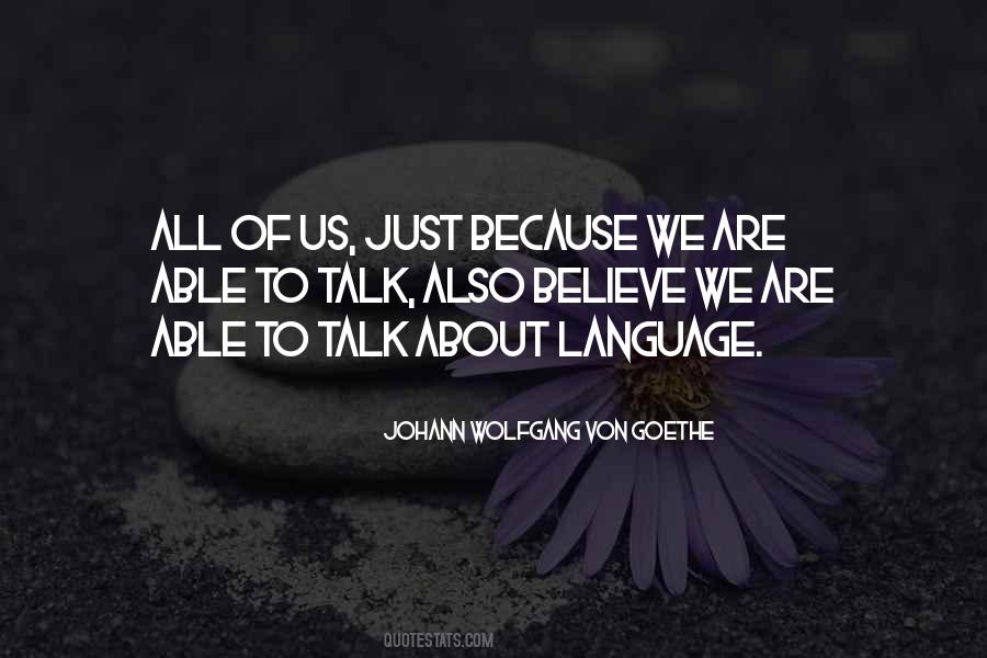 Quotes About Goethe Language #1373096