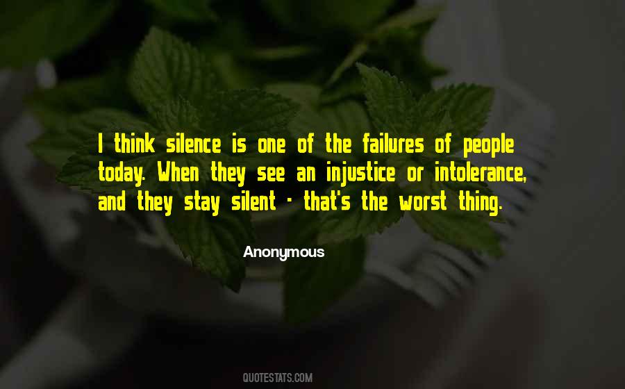 Quotes About Speaking Silence #1505835