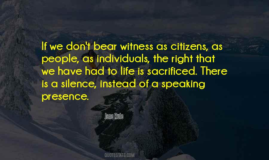 Quotes About Speaking Silence #21887