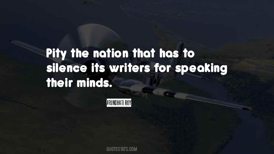 Quotes About Speaking Silence #340892