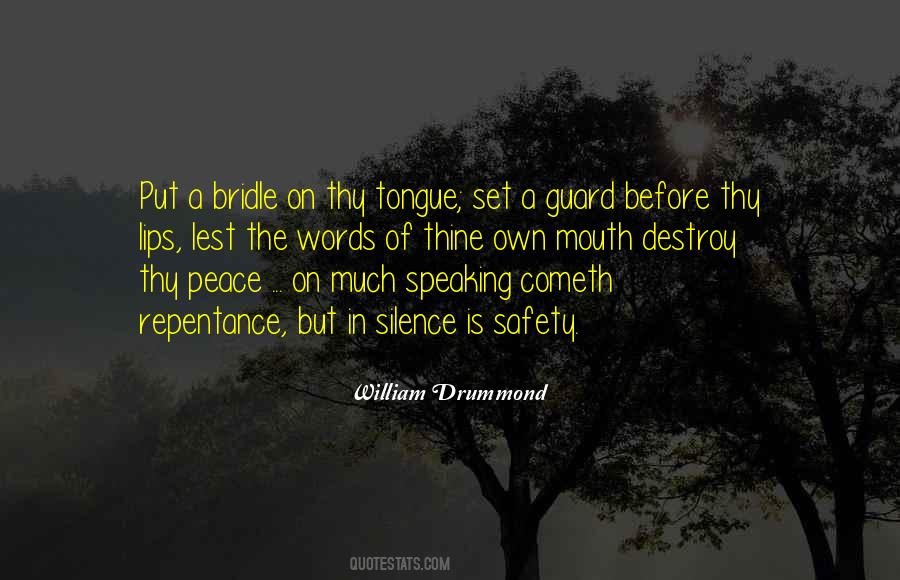 Quotes About Speaking Silence #75267